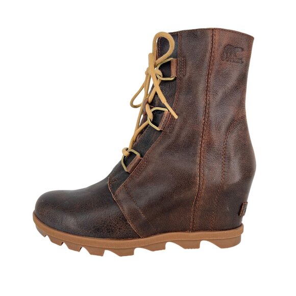 Sorel Joan Of Arctic Wedge II Lace-Up Boot Brown Size 9.5 - Picture 1 of 13